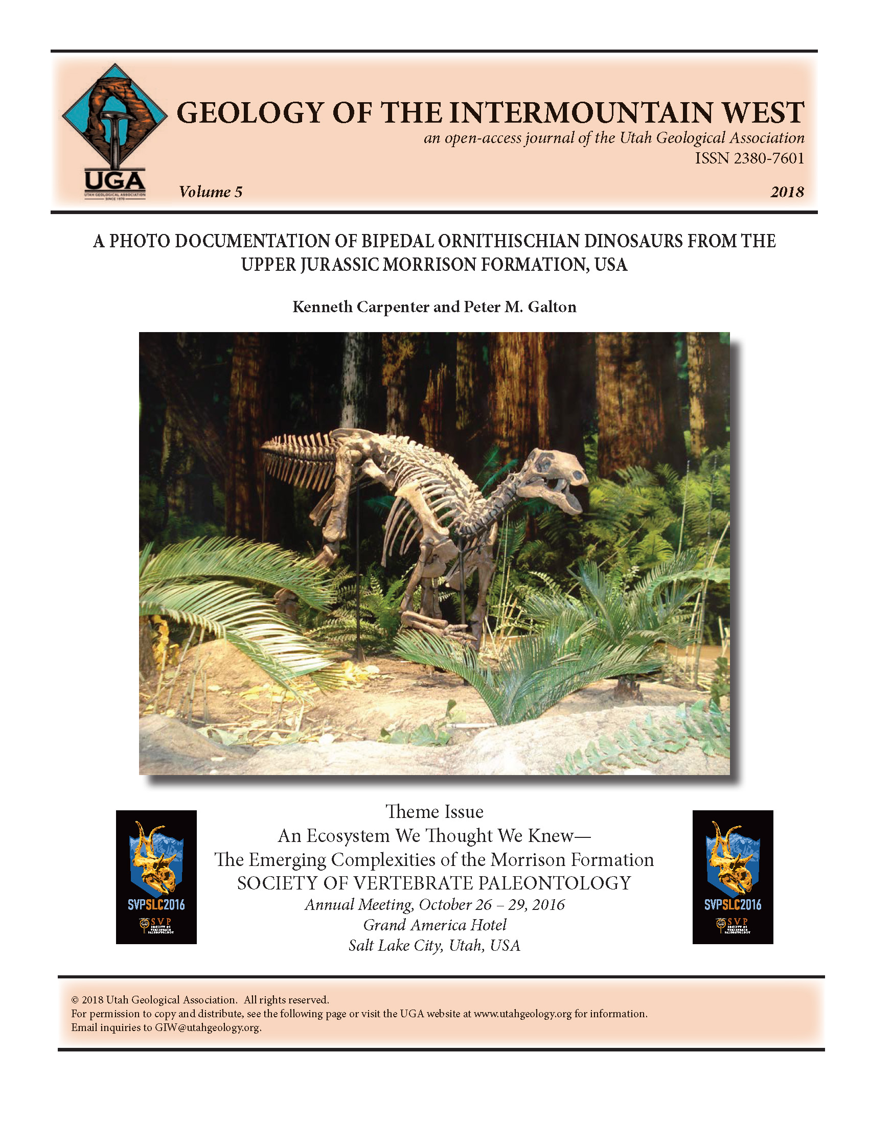 Camptosaurus aphanoecetes (CM 11337, holotype) as displayed at the Carnegie Museum of Natural History, Pittsburgh, Pennsylvania.